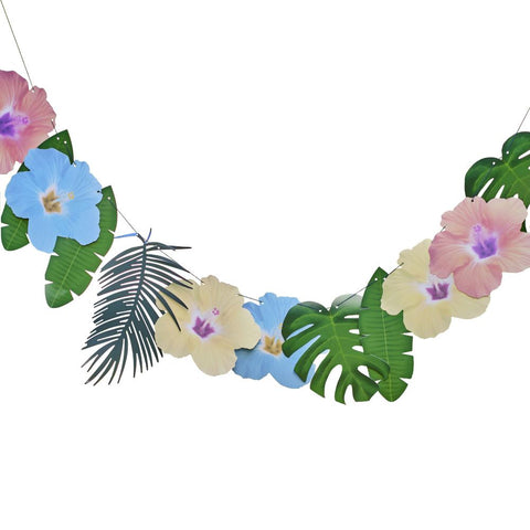 tropical-palm-leaf-and-floral-garland-2m-party-decoration|TI-107|Luck and Luck|2