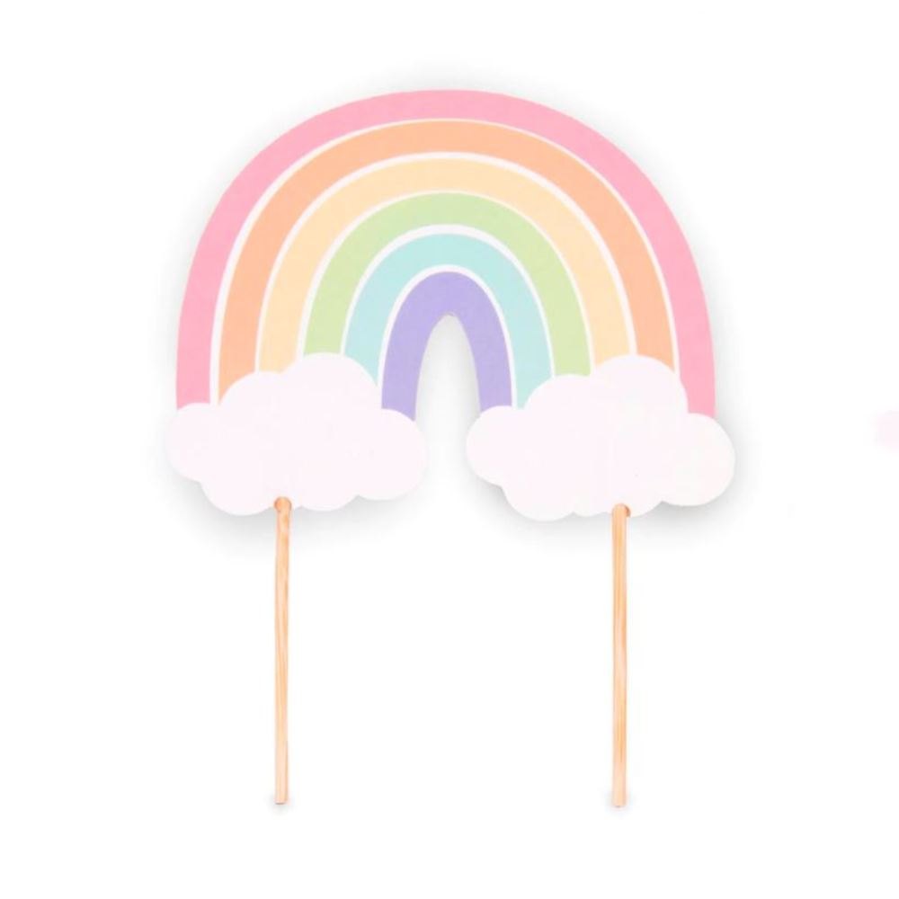 pastel-paper-rainbow-cake-topper|J150|Luck and Luck|2