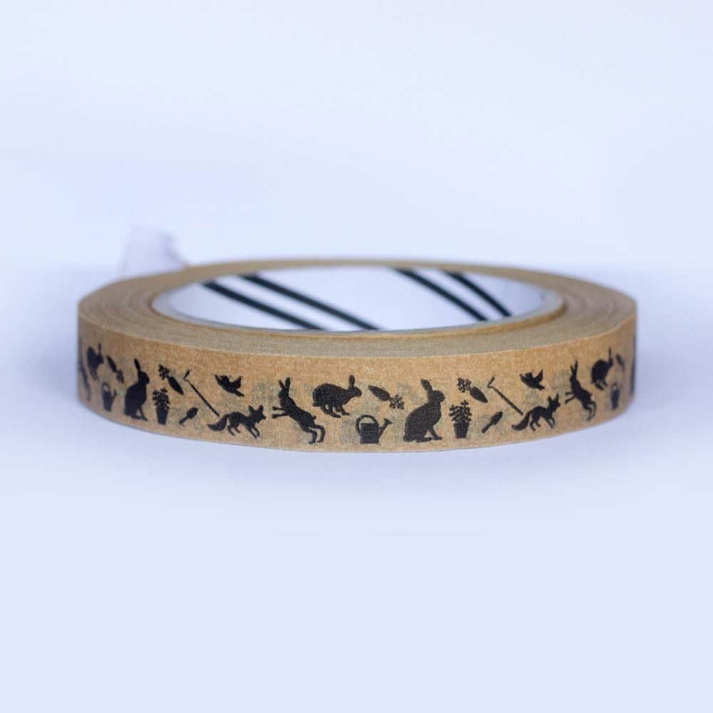 peter-rabbit-brown-kraft-paper-tape-50m-eco-friendly-wrapping|LLTAPEPR|Luck and Luck|2
