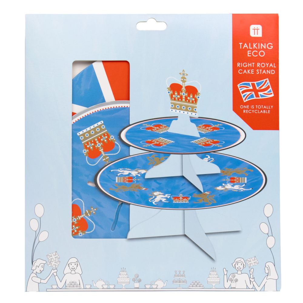 union-jack-reversible-card-cake-stand-queens-jubilee|ROYAL-CAKESTAND|Luck and Luck| 5
