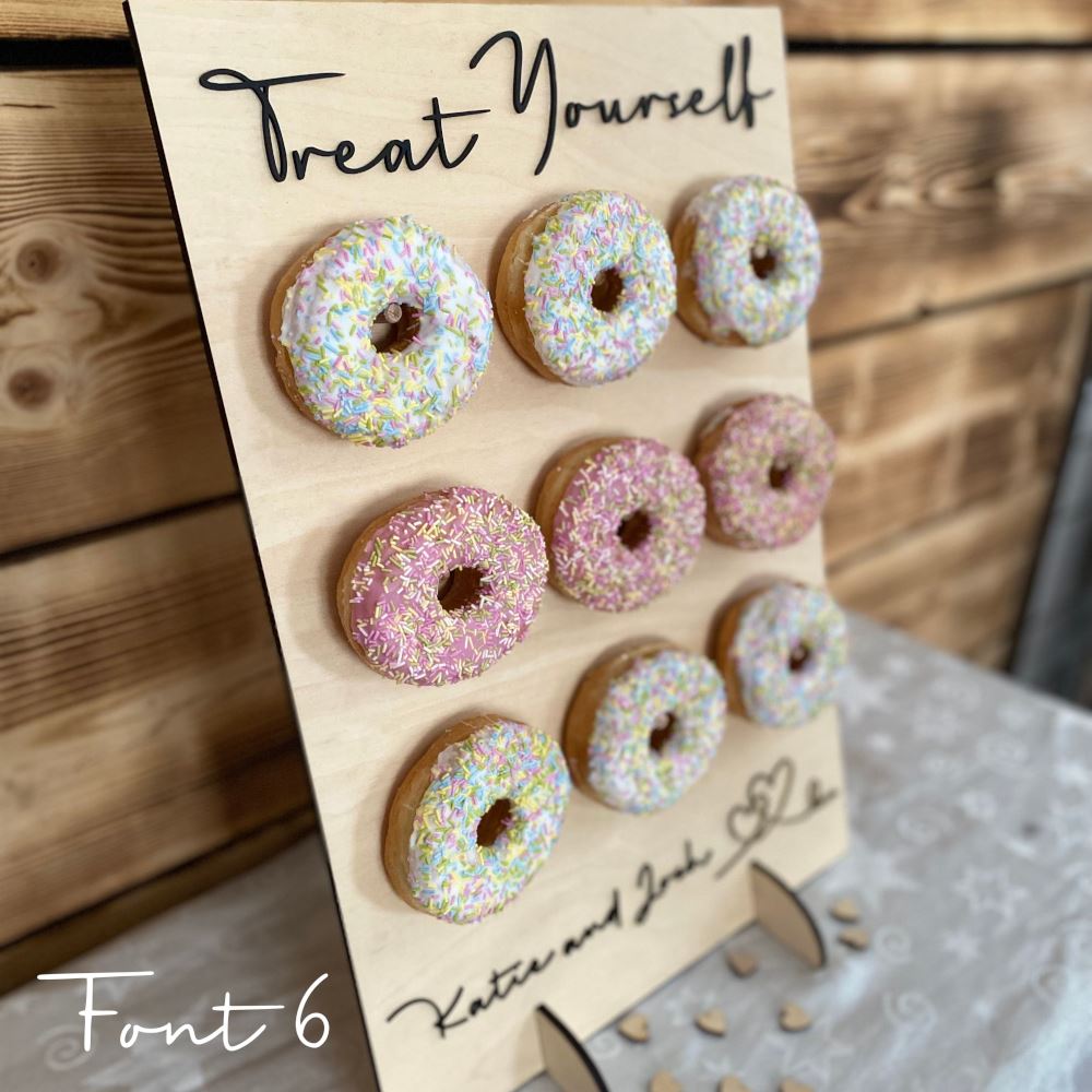 doughnut-treat-stand-for-9-doughnuts-personalised-f2|LLWWDTSD9F6|Luck and Luck| 5