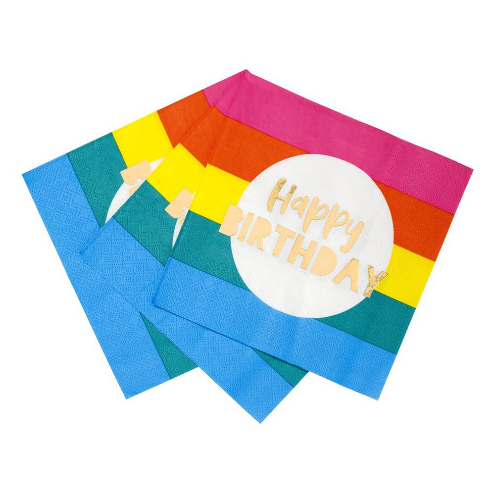 birthday-brights-rainbow-happy-birthday-paper-party-napkins-x-16|RAIN-NAPKIN-HB|Luck and Luck|2