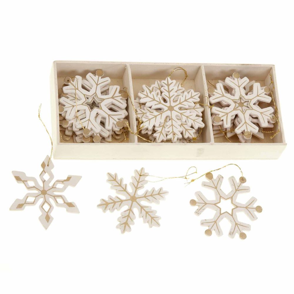cream-and-gold-striped-wooden-snowflakes-set-of-24-christmas-tree-decoration|FF073C|Luck and Luck|2