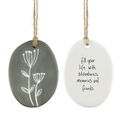 east-of-india-porcelain-hanger-fill-your-life-adventures-memories|6997|Luck and Luck|2