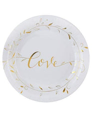 gold-love-wedding-paper-plates-x-10|632200000003|Luck and Luck| 1