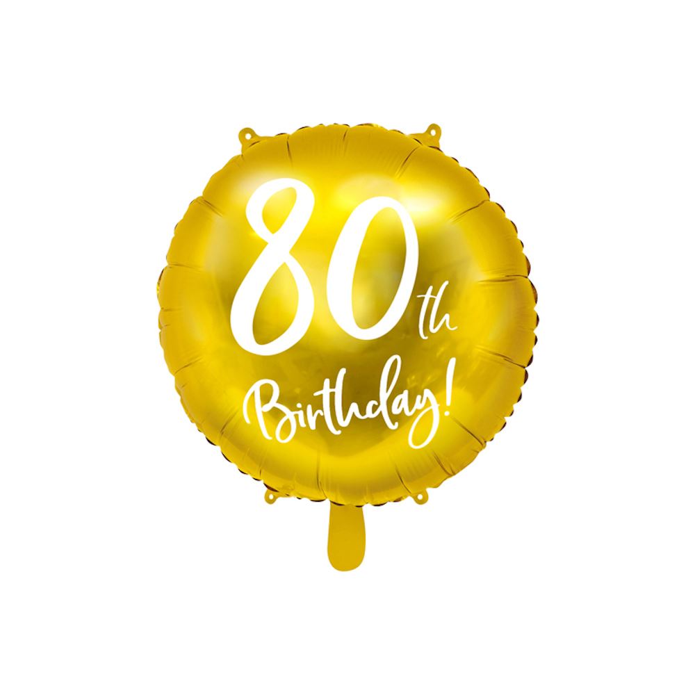 gold-80th-birthday-foil-balloon-45cm|FB24M-80-019|Luck and Luck|2