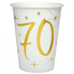 gold-70th-party-pack-with-plates-napkins-and-cups|LLGOLD70PP|Luck and Luck| 4