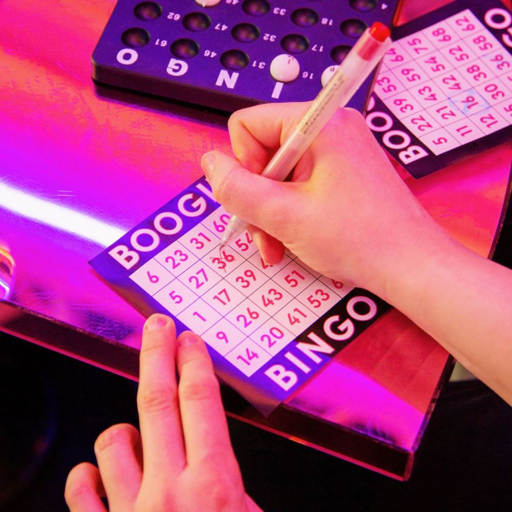 hit-replay-disco-bingo-with-bingo-cage-host-your-own-games-night|REPLAY-BOOGIEBINGO|Luck and Luck| 1