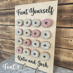 personalised-doughnut-treat-stand-for-16-doughnuts-wedding-party-f1|LLWWDTSD16F1|Luck and Luck|2