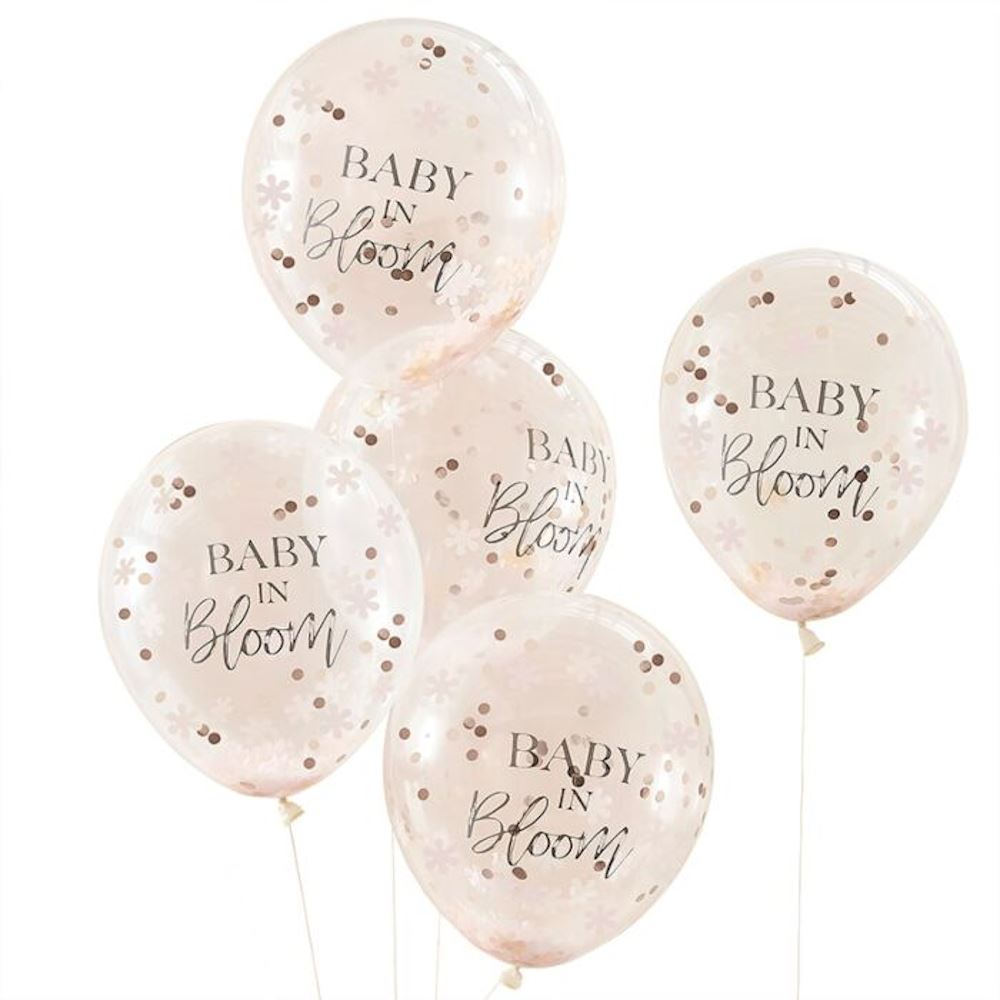 baby-shower-floral-confetti-balloons-x-5|BL-109|Luck and Luck|2
