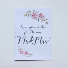 leave-your-wishes-boho-white-card-and-easel-wedding-guest-book-sign|LLSTWBOHOLYW|Luck and Luck| 3