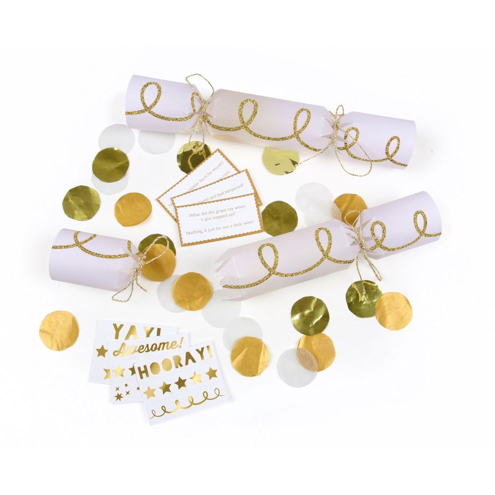 meri-meri-gold-twist-confetti-small-crackers-x-6|169867|Luck and Luck|2