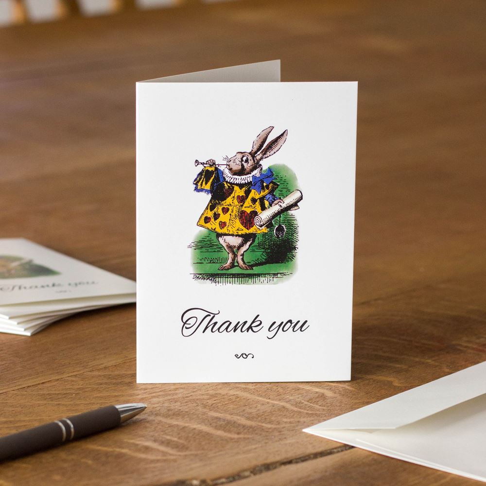 alice-in-wonderland-thank-you-cards-set-of-6-with-envelopes|LLTYAIW|Luck and Luck| 1