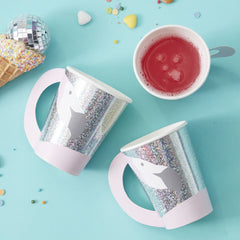 flamingo-shaped-holographic-paper-party-cups-x-8|GV-918|Luck and Luck| 1