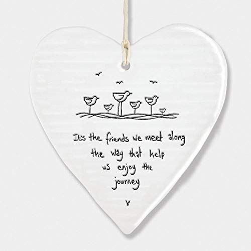east-of-india-porcelain-hanging-heart-it-s-the-friends-we-meet|6210|Luck and Luck| 3