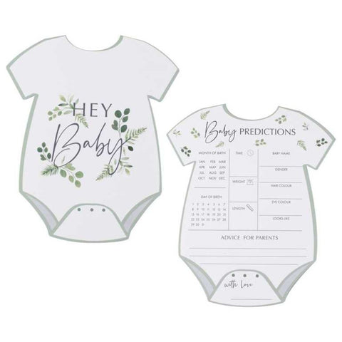 10-botanical-baby-shower-predication-cards-baby-game|BBA-112|Luck and Luck|2