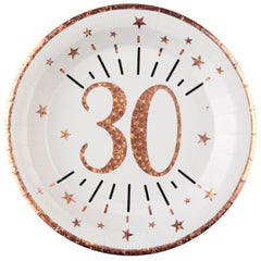 sparkle-rose-gold-age-30-party-pack-plates-napkins-and-cups|LLSPARKLEAGE30PP|Luck and Luck| 4