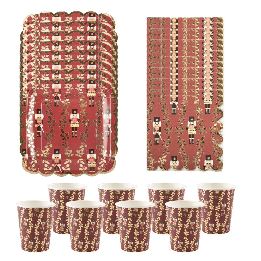 nutcracker-party-pack-plates-cups-napkins-christmas-party-table|LLNUTCRKERPP|Luck and Luck| 1