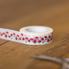 poppies-remembrance-day-washi-tape-15mm-x-10-metre-roll|AT028|Luck and Luck| 1