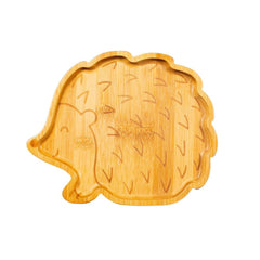 childrens-hedgehog-bamboo-wood-plate|JQY029|Luck and Luck|2