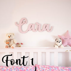 Personalised Wooden Name Sign, Childrens Wall Sign, Nursery Decoration, Girls Boys Bedroom Wall Names