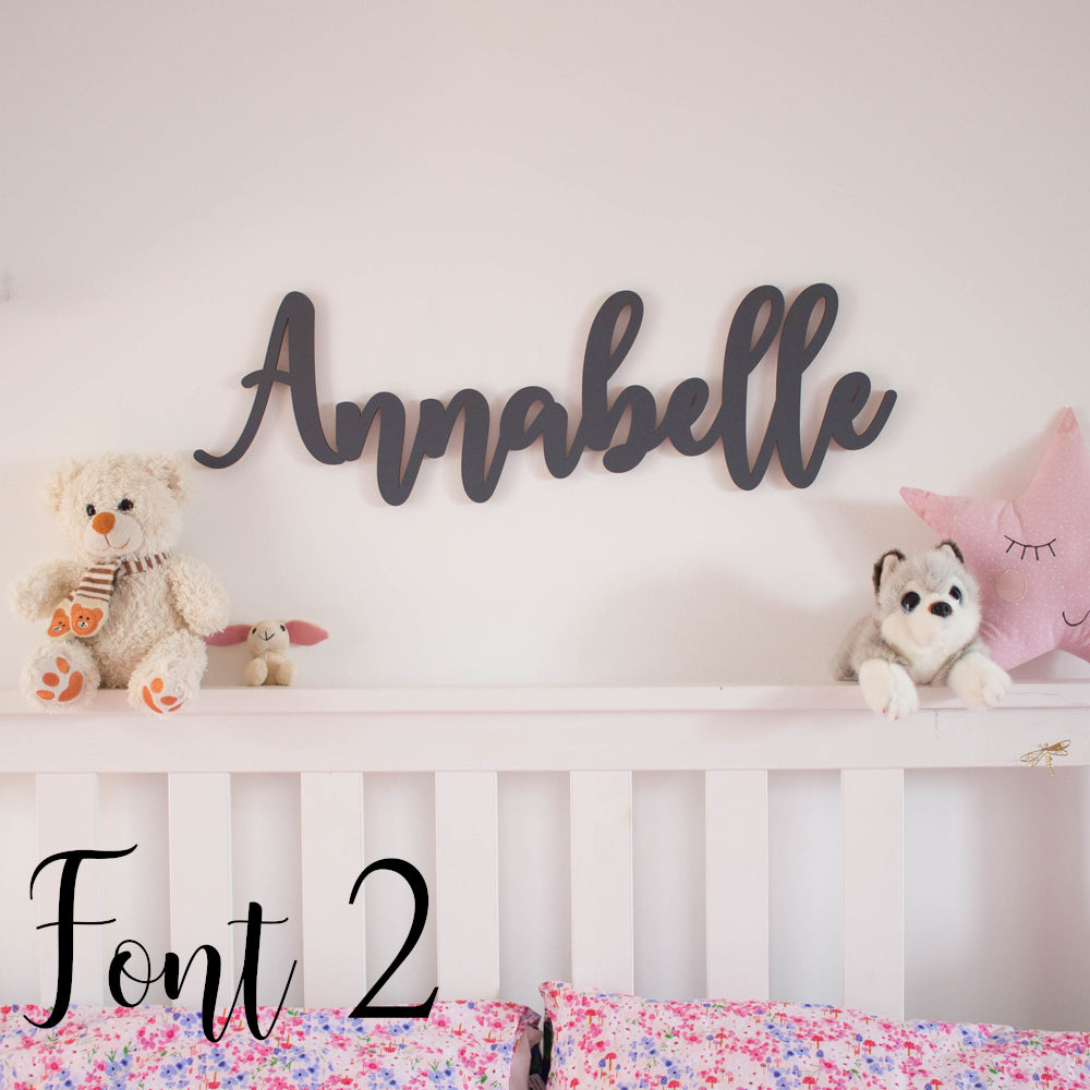 Personalised Wooden Name Sign, Childrens Wall Sign, Nursery Decoration, Girls Boys Bedroom Wall Names