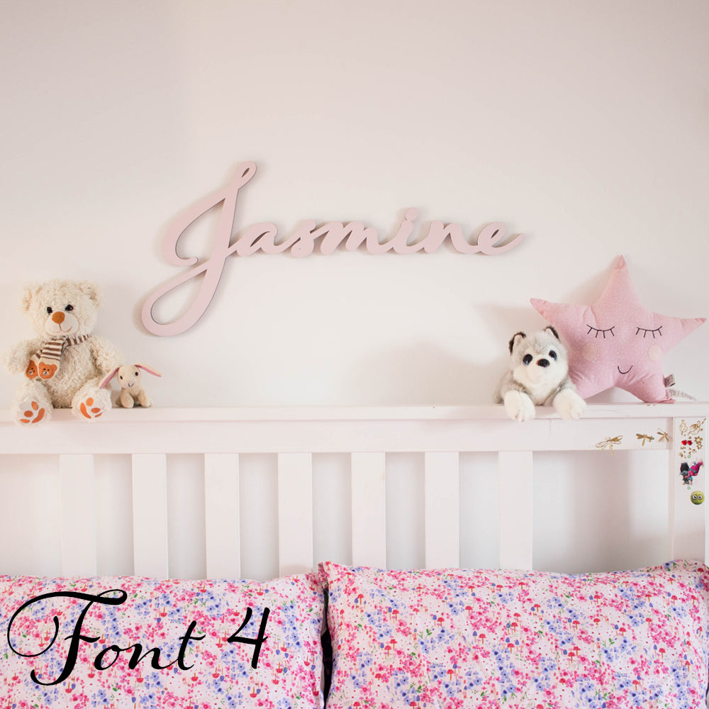 Personalised Wooden Name Sign, Childrens Wall Sign, Nursery Decoration, Girls Boys Bedroom Wall Names