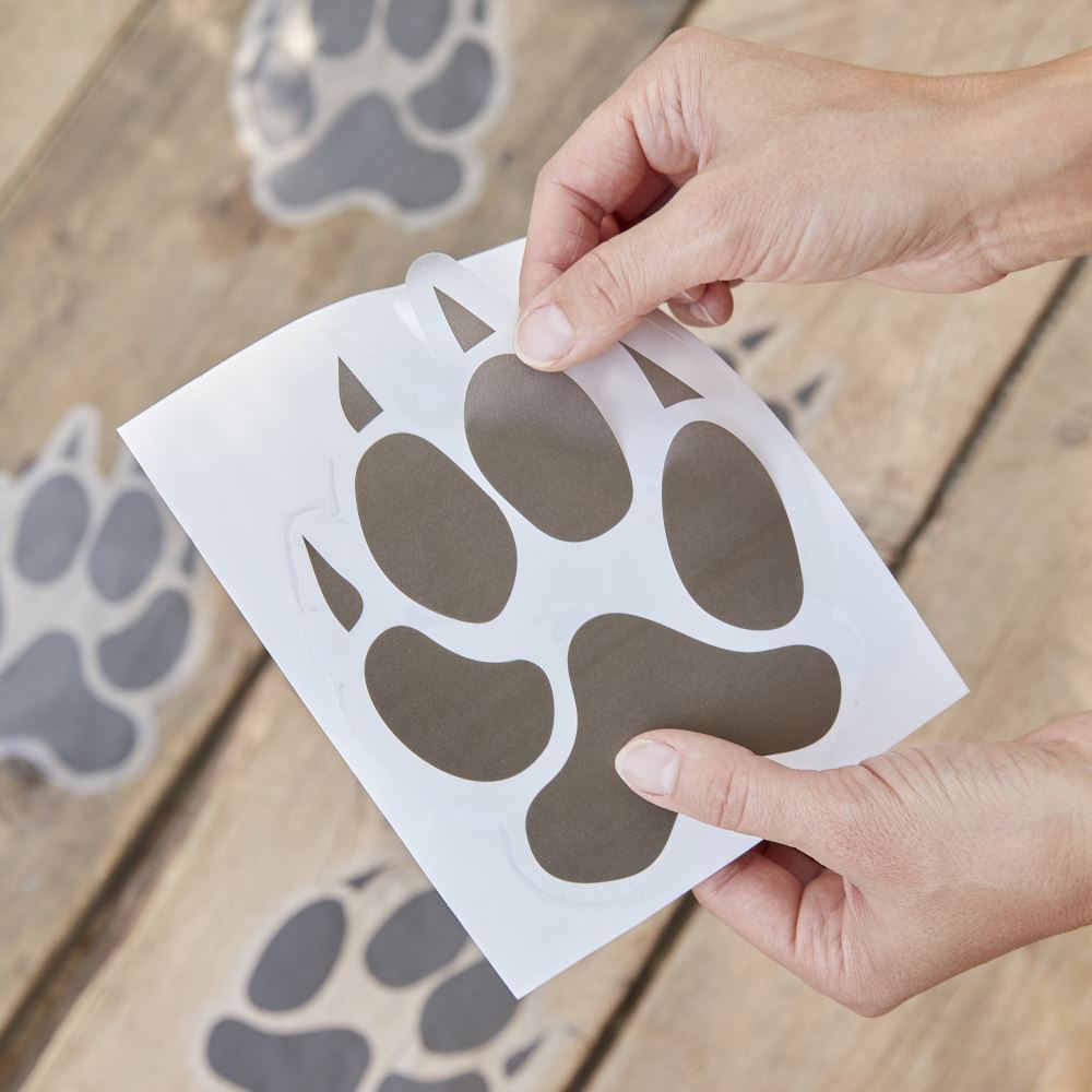 animal-pawprint-floor-stickers-x-6-childrens-jungle-party|WILD-117|Luck and Luck|2