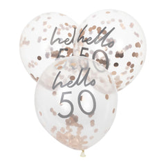 hello-50-rose-gold-party-balloons-50th-birthday-balloons-x-5|MIX109|Luck and Luck|2