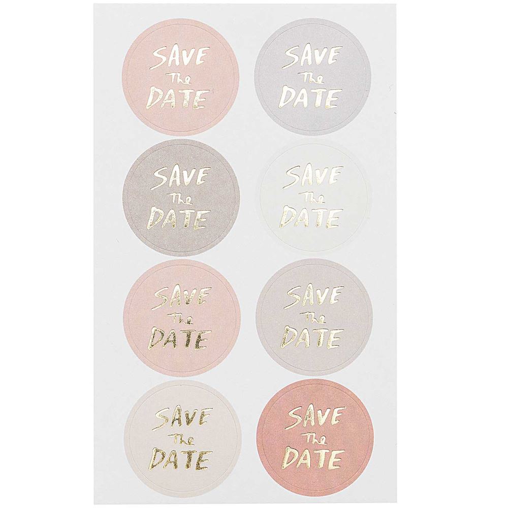 save-the-date-stickers-x-32-mix-colour-and-gold-weddings-party-craft|990017710|Luck and Luck| 1
