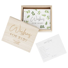 botanical-baby-shower-advice-cards-and-keepsake-box-50-cards|BAB117|Luck and Luck|2