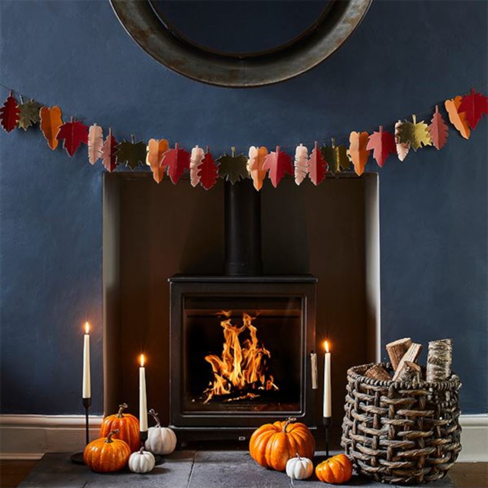 autumnal-leaf-paper-hanging-garland-2m|HBHH102|Luck and Luck| 1