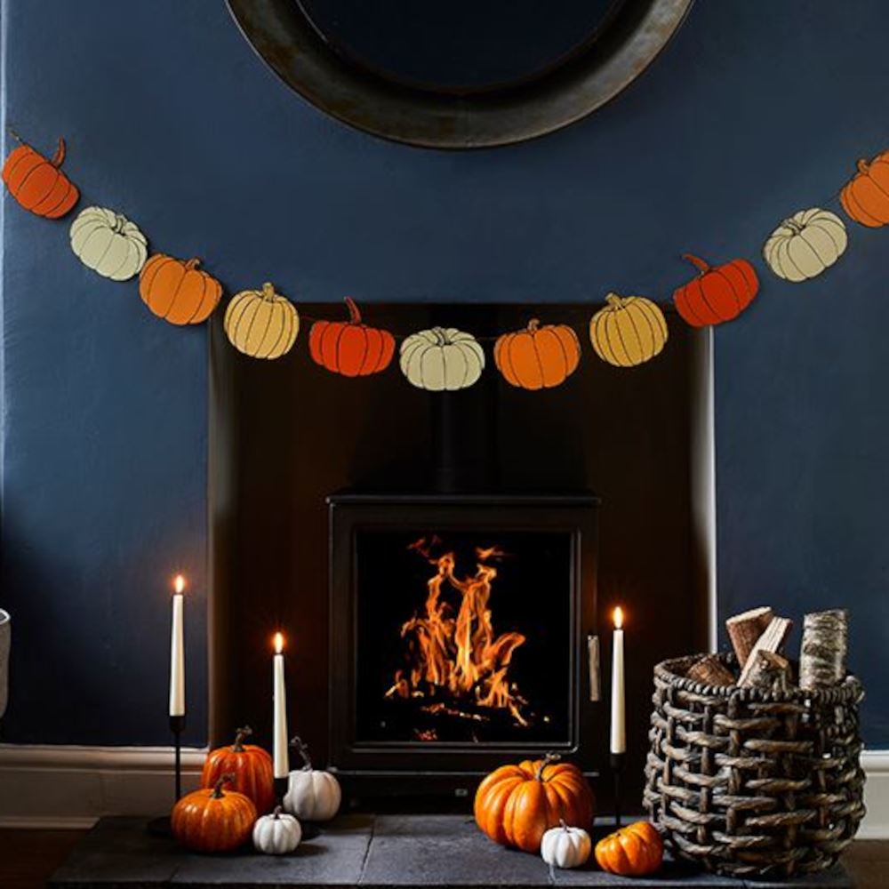 halloween-autumn-pumpkin-gold-foiled-paper-garland-2-5m|HBHH100|Luck and Luck| 1