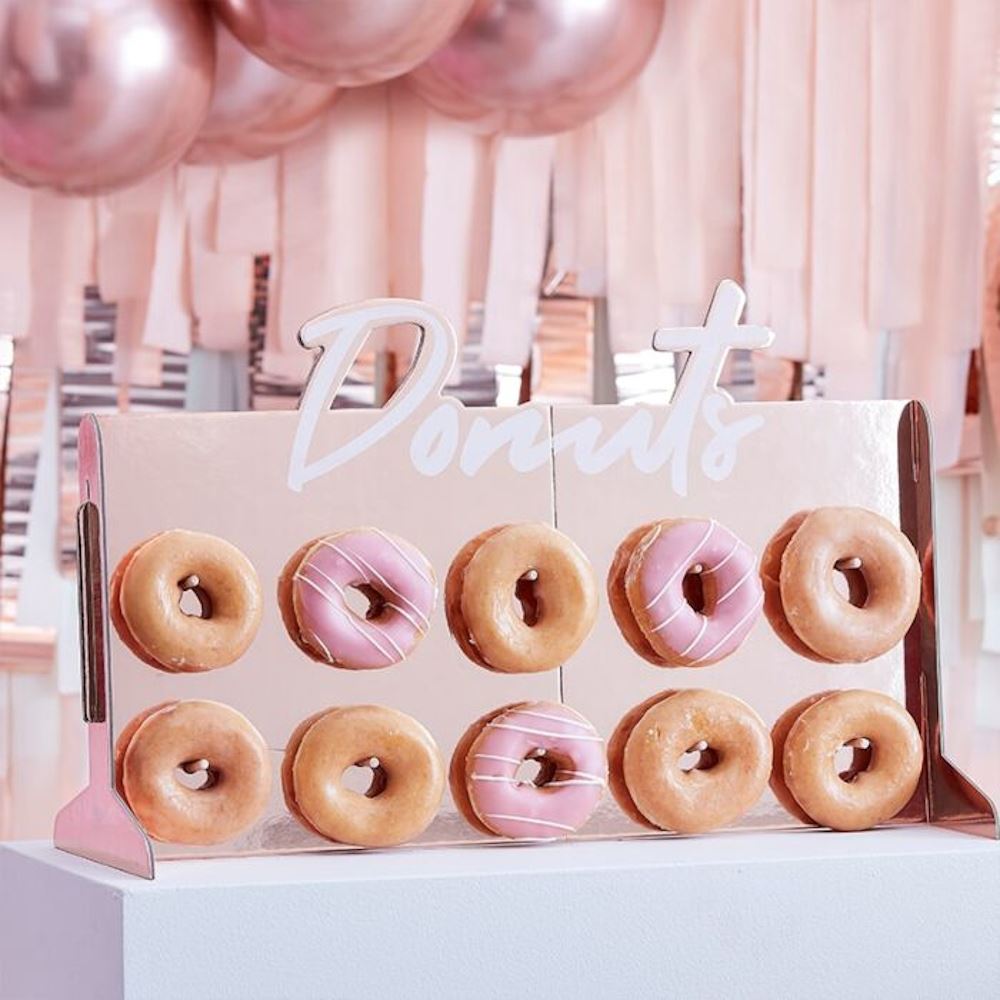 rose-gold-cardboard-donut-wall-decoration|MIX-285|Luck and Luck| 1