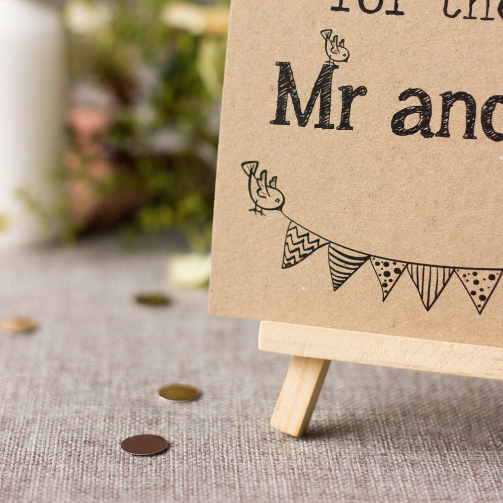 wedding-guest-book-sign-kraft-brown-leave-your-wishes-sign-and-easel-rustic|LLSTKMAMLYW|Luck and Luck|2