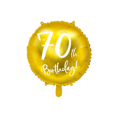 gold-70th-birthday-foil-balloon-45cm|FB24M-70-019|Luck and Luck|2
