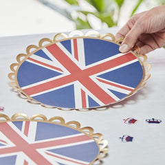 union-jack-queens-jubilee-party-paper-plates-x-8|JBLE-100|Luck and Luck|2