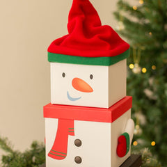 large-snowman-stackable-christmas-boxes-3pack|X-29475-BXC|Luck and Luck|2