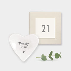 east-mini-twenty-one-heart-dish-21-keepsake-present-birthday|2089|Luck and Luck|2