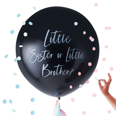 gender-reveal-balloon-little-brother-or-sister-twinkle-twinkle-party|TW836|Luck and Luck|2