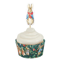 beatrix-potter-peter-rabbit-christmas-festive-foliage-cupcake-kit|J191|Luck and Luck| 4