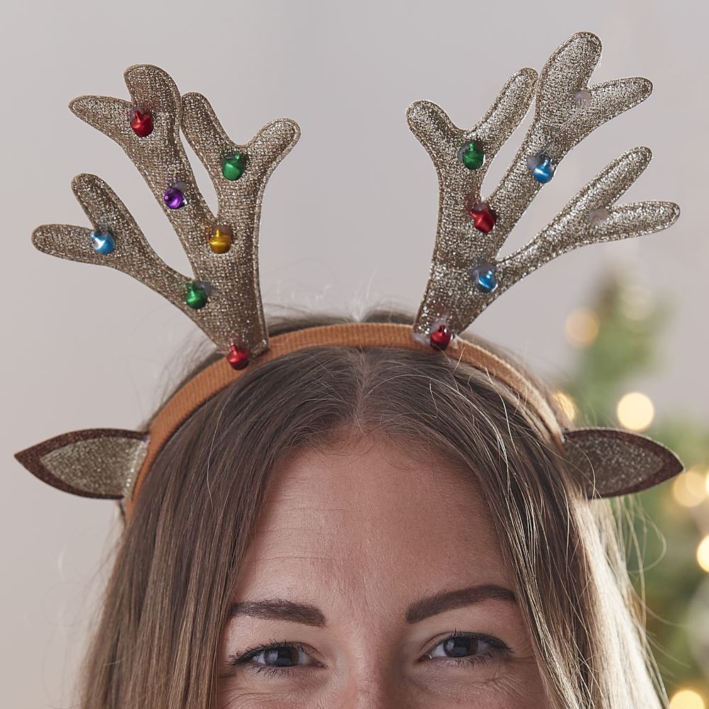 christmas-reindeer-antlers-with-bells-headband|MRY-168|Luck and Luck|2