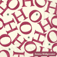 emma-bridgewater-hohoho-cocktail-canape-christmas-paper-napkins-x-20|C837000|Luck and Luck| 3