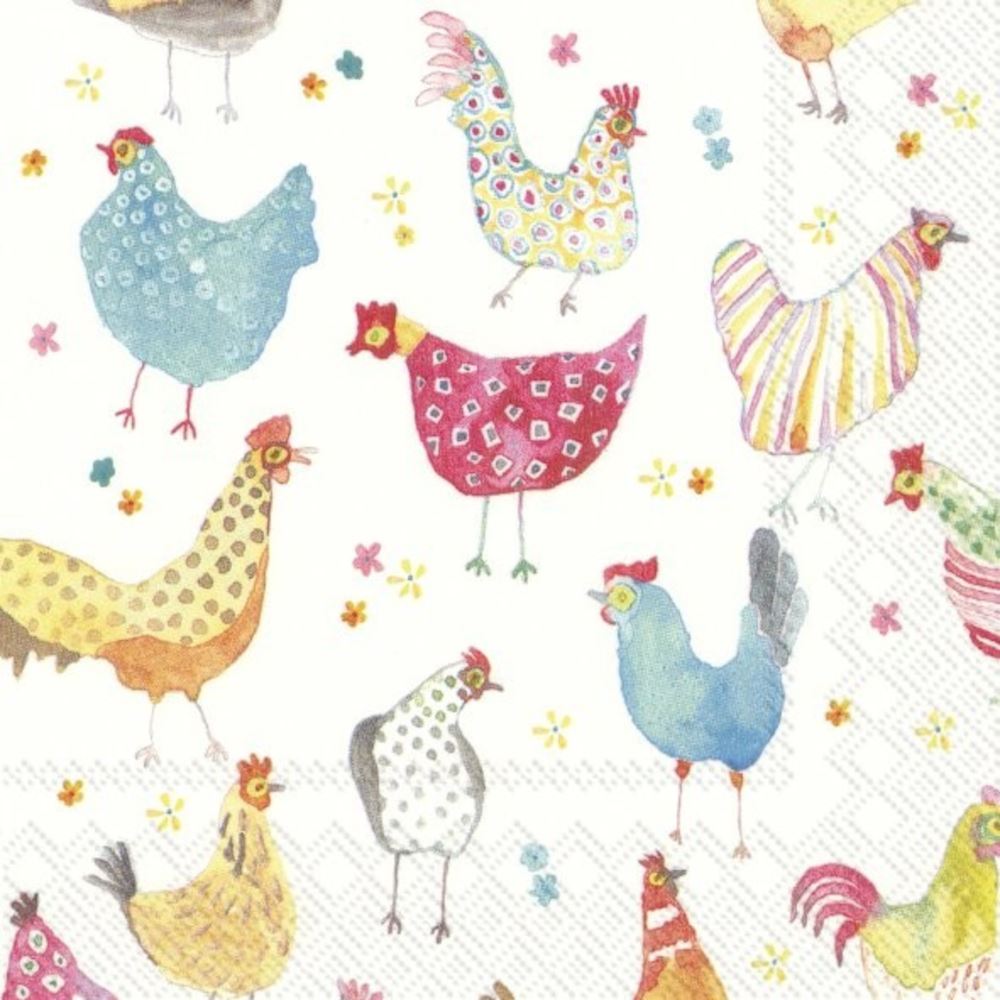 jolly-hens-paper-party-lunch-napkins-large-x-20|L 805900|Luck and Luck| 3