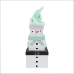 small-snowman-with-green-hat-stackable-christmas-boxes-3-pack|X-29559-BXC|Luck and Luck| 4