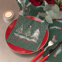 joyeux-noel-green-christmas-paper-party-napkins-x-10|816600000027|Luck and Luck| 4