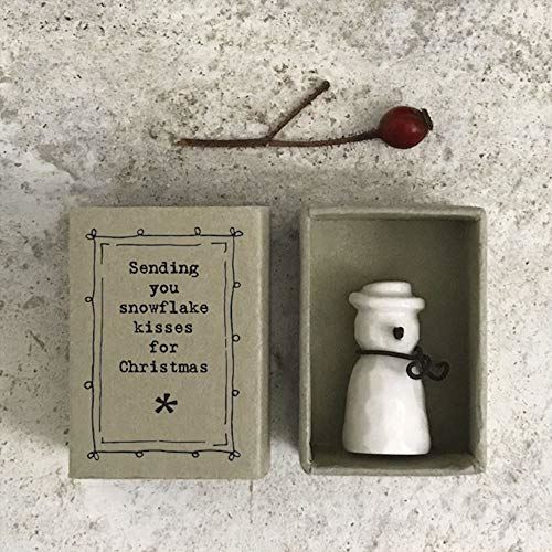 east-of-india-snowman-snowflake-kisses-matchbox-christmas-gift|5648|Luck and Luck| 1