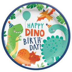 happy-dino-birthday-paper-plates-x-8|9912584|Luck and Luck| 1