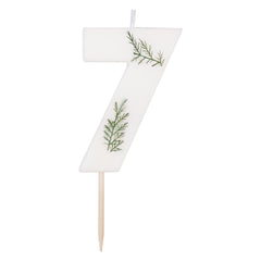 leaf-foliage-number-7-birthday-candle|MIX-582|Luck and Luck|2