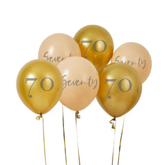70th-birthday-party-gold-and-nude-balloons-x-6|HBMB123|Luck and Luck|2